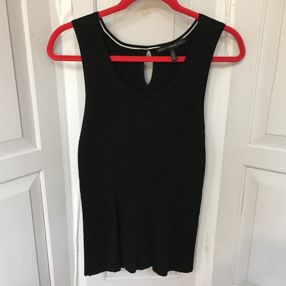 White House Black Market Black Tank Top